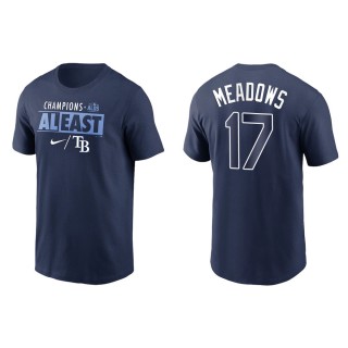 Austin Meadows Rays Navy 2021 AL East Division Champions T-Shirt