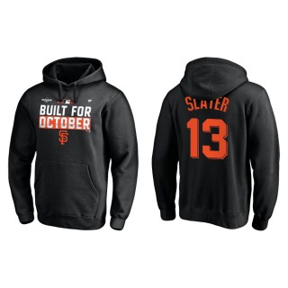 Austin Slater Giants Black 2021 Postseason Locker Room Pullover Hoodie