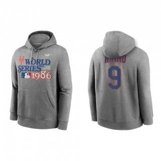 Brandon Nimmo New York Mets Gray 1986 World Series 35th Anniversary Club Fleece Pullover Hoodie