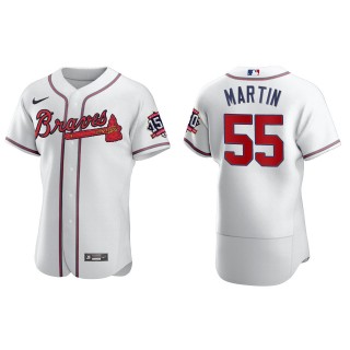 Men's Chris Martin Atlanta Braves Nike White Home 2021 World Series 150th Anniversary Jersey