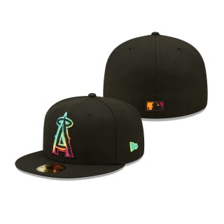 Los Angeles Angels Neon Fill 59FIFTY Cap Black