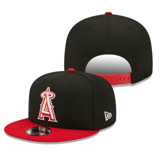 Los Angeles Angels Color Pack 2-Tone 9FIFTY Snapback Cap Black Scarlet