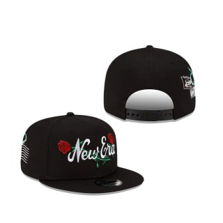 Floral Stamp Black 9FIFTY Snapback