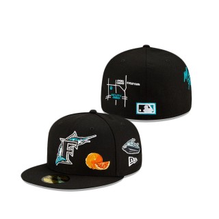 Florida Marlins City Transit Fitted Hat