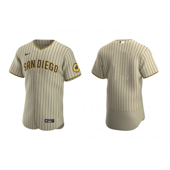 San Diego Padres Tan Brown Authentic Alternate Jersey