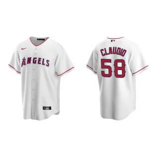 Angels Alex Claudio White Replica Home Jersey