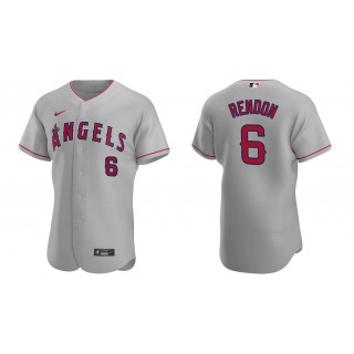 Angels Anthony Rendon Gray Authentic Road Jersey