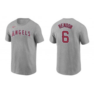 Angels Anthony Rendon Gray Name Number Nike T-Shirt