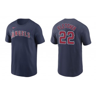 Angels David Fletcher Navy Name Number Nike T-Shirt