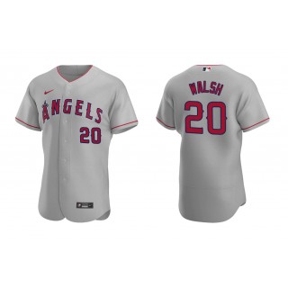 Angels Jared Walsh Gray Authentic Road Jersey