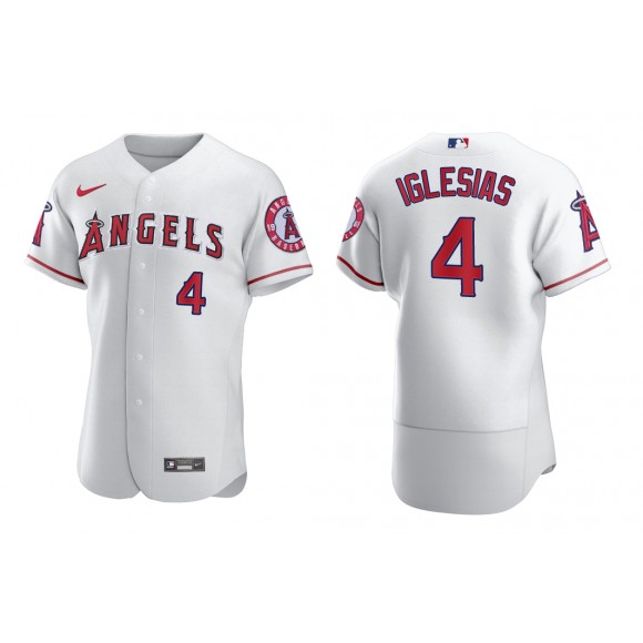 Angels Jose Iglesias White Authentic Home Jersey