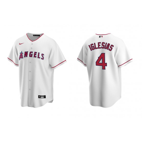 Angels Jose Iglesias White Replica Home Jersey