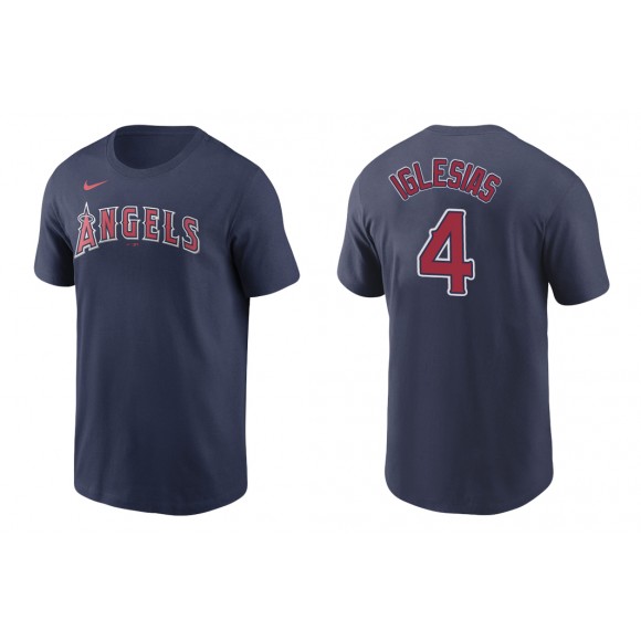 Angels Jose Iglesias Navy Name Number Nike T-Shirt