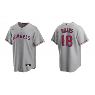 Angels Jose Rojas Gray Replica Road Jersey