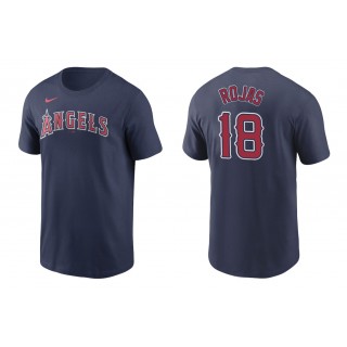 Angels Jose Rojas Navy Name Number Nike T-Shirt