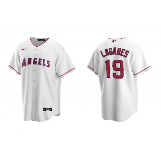 Angels Juan Lagares White Replica Home Jersey