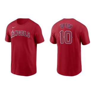 Angels Justin Upton Red Name Number Nike T-Shirt