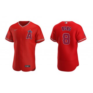 Angels Kean Wong Red Authentic Alternate Jersey