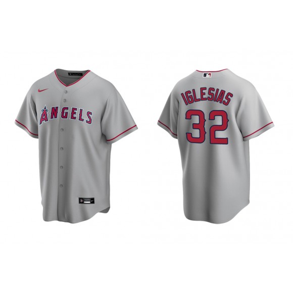 Angels Raisel Iglesias Gray Replica Road Jersey