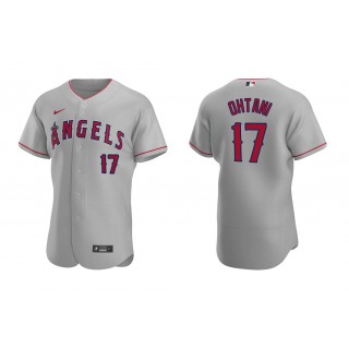 Angels Shohei Ohtani Gray Authentic Road Jersey