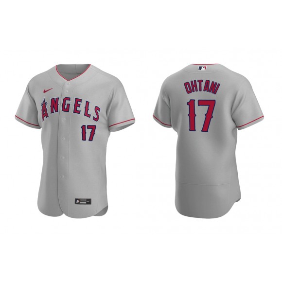 Angels Shohei Ohtani Gray Authentic Road Jersey