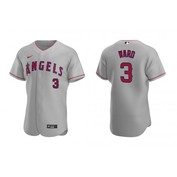 Angels Taylor Ward Gray Authentic Road Jersey