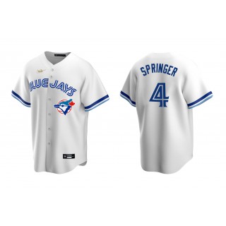 Blue Jays George Springer White Cooperstown Collection Home Jersey