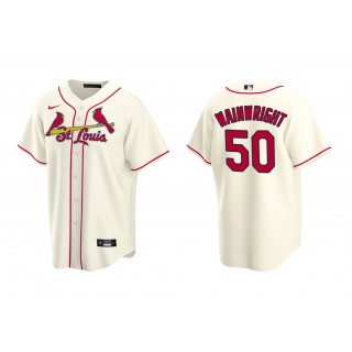 Cardinals Adam Wainwright Cream Replica Alternate Jersey