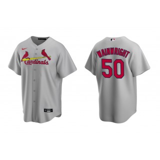 Cardinals Adam Wainwright Gray Replica Road Jersey