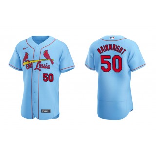 Cardinals Adam Wainwright Light Blue Authentic Alternate Jersey