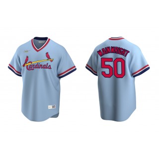 Cardinals Adam Wainwright Light Blue Cooperstown Collection Road Jersey