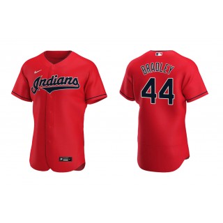 Indians Bobby Bradley Red Authentic Alternate Jersey