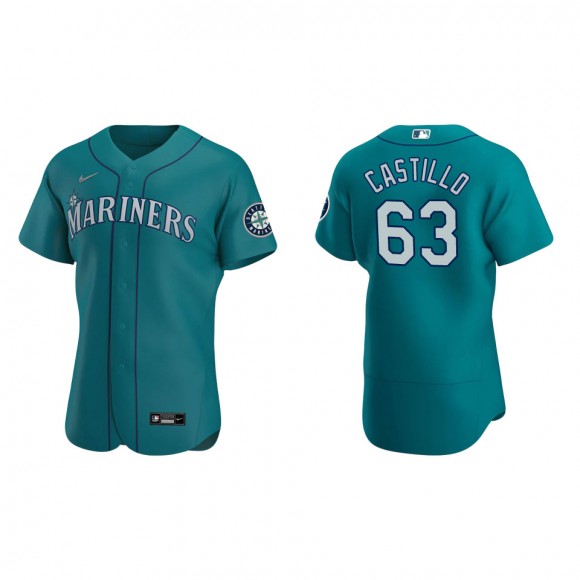 Seattle Mariners Diego Castillo Aqua Authentic Alternate Jersey