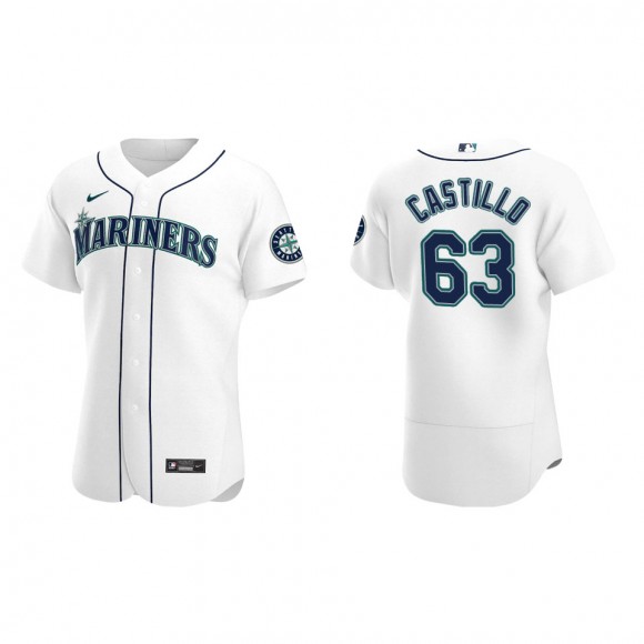 Seattle Mariners Diego Castillo White Authentic Home Jersey