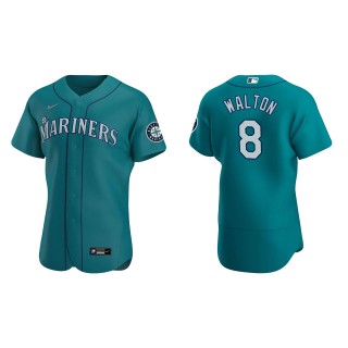 Seattle Mariners Donovan Walton Aqua Authentic Alternate Jersey