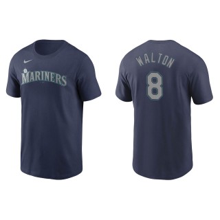 Seattle Mariners Donovan Walton Navy Name & Number Nike T-Shirt