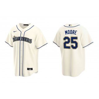 Mariners Dylan Moore Cream Replica Alternate Jersey