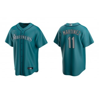 Mariners Edgar Martinez Aqua Replica Alternate Jersey