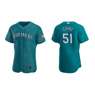 Mariners Ichiro Suzuki Aqua Authentic Alternate Jersey