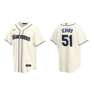 Mariners Ichiro Suzuki Cream Replica Alternate Jersey