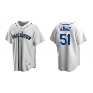 Mariners Ichiro Suzuki White Cooperstown Collection Home Jersey