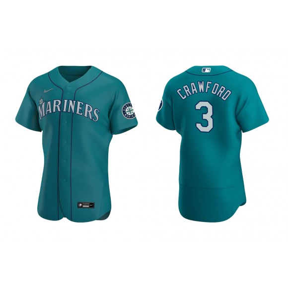 Mariners J.P. Crawford Aqua Authentic Alternate Jersey