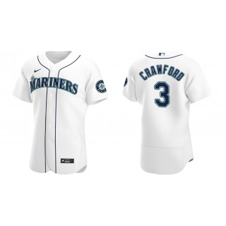 Mariners J.P. Crawford White Authentic Home Jersey