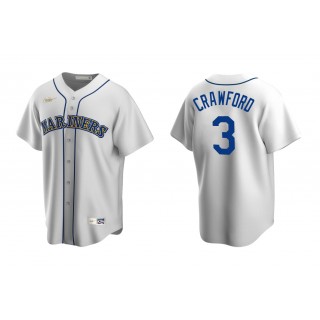 Mariners J.P. Crawford White Cooperstown Collection Home Jersey