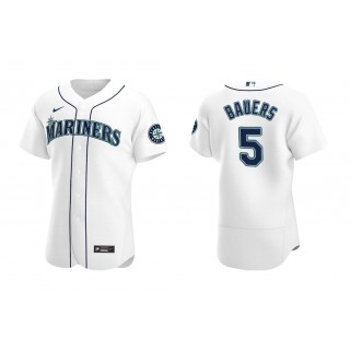 Mariners Jake Bauers White Authentic Home Jersey