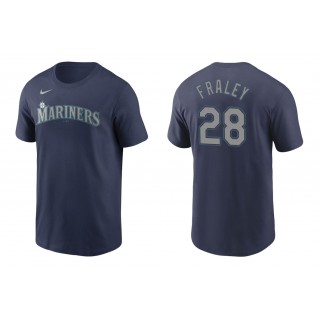 Mariners Jake Fraley Navy Name Number Nike T-Shirt