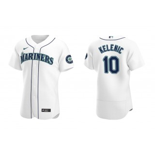 Mariners Jarred Kelenic White Authentic Home Jersey