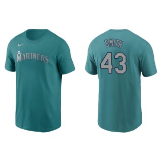 Seattle Mariners Joe Smith Aqua Name & Number Nike T-Shirt