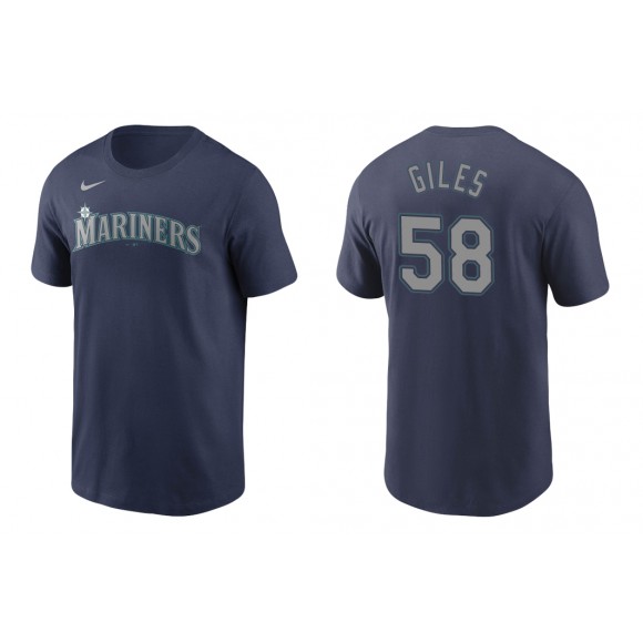 Mariners Ken Giles Navy Name Number Nike T-Shirt