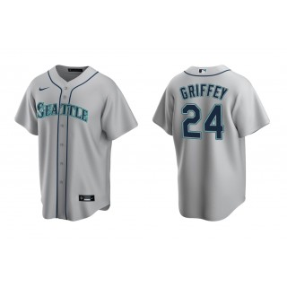 Mariners Ken Griffey Jr. Gray Replica Road Jersey